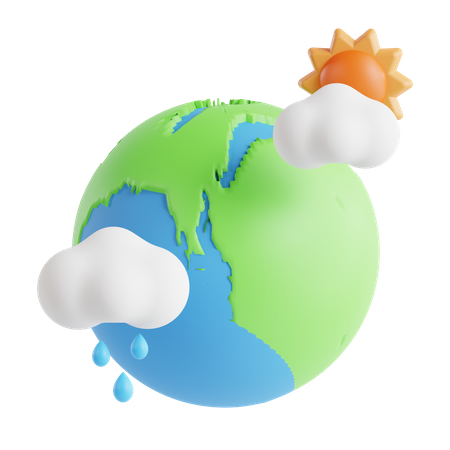 Klimawandel  3D Icon