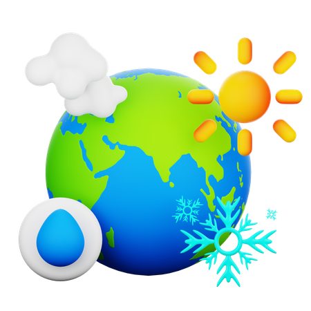 Klimawandel  3D Icon