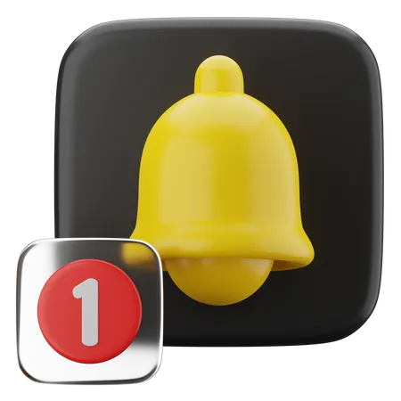 Klingelbenachrichtigung  3D Icon