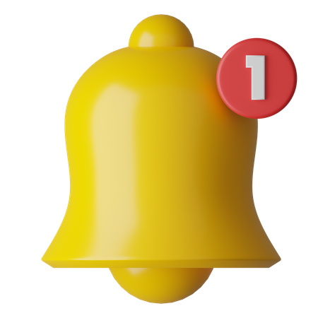 Klingelbenachrichtigung  3D Icon