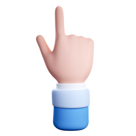 Klopf- oder Klick-Handbewegung  3D Icon