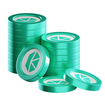Knc Coin Stacks  3D Icon