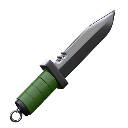 Knife 3 D Military Icon 3D Icon