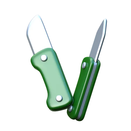 Knife 3 D Camping Icon 3D Icon