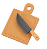 Knife And Cutting Board