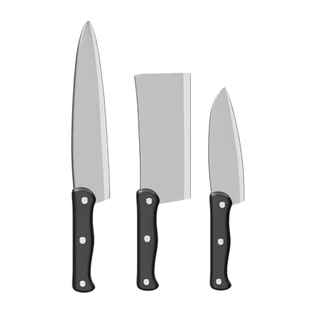 Knifes  3D Illustration