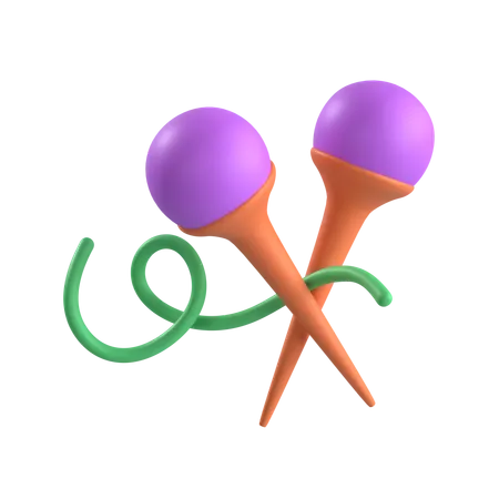 Knitting Needles  3D Icon