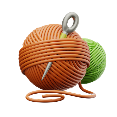 Knitting Yarn  3D Icon