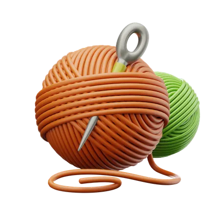 Knitting Yarn  3D Icon