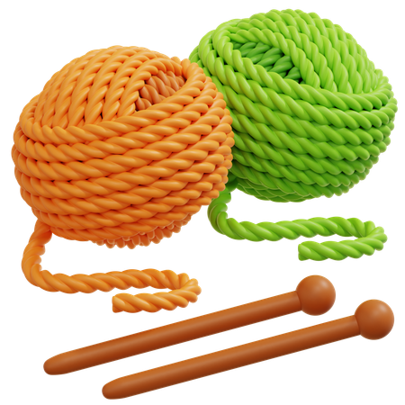 Knitting Yarn  3D Icon