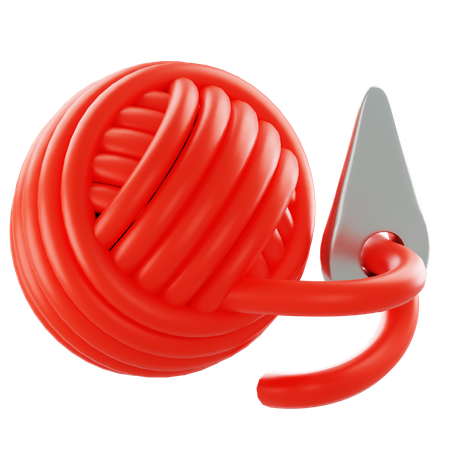 Knitting Yarn  3D Icon