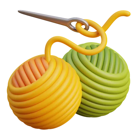 Knitting Yarn  3D Icon