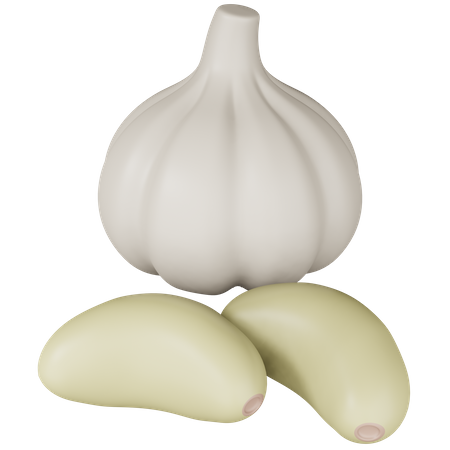 Knoblauch 3D Icon