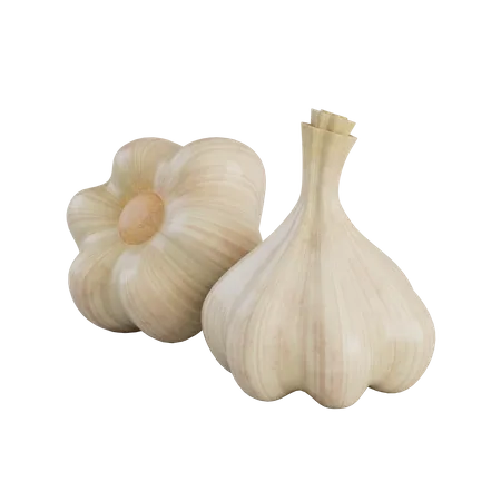 Knoblauch  3D Illustration