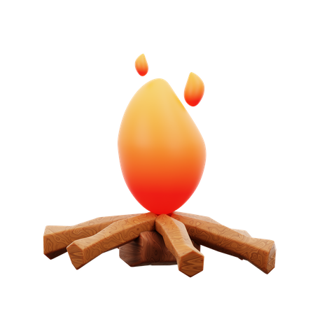 Lagerfeuer  3D Icon