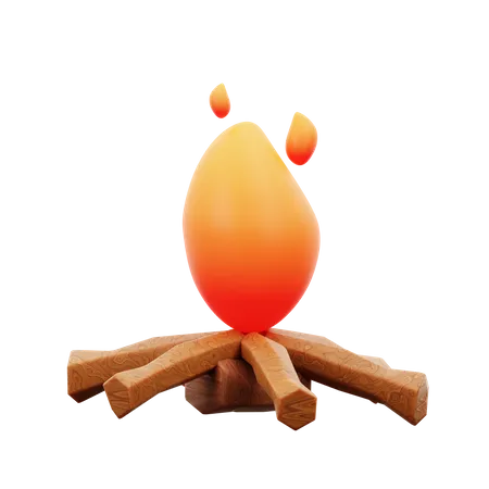 Lagerfeuer  3D Icon