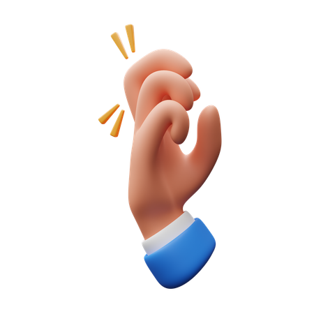 Knocking hand gesture  3D Icon