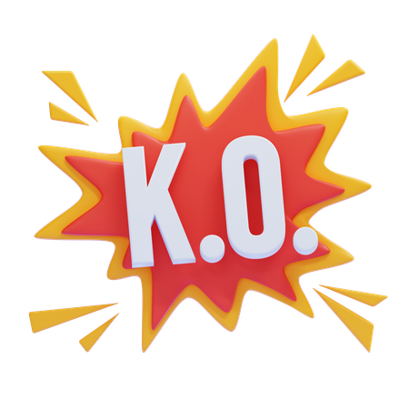 Knockout KO  3D Icon