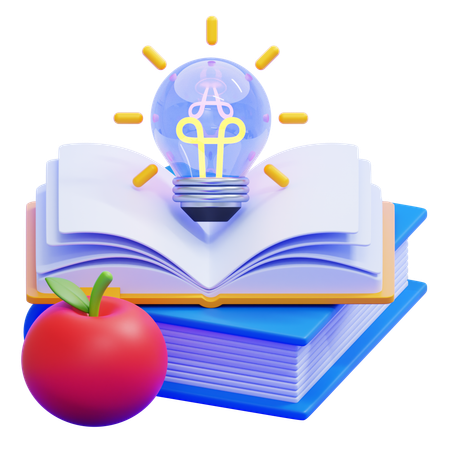 지식  3D Icon