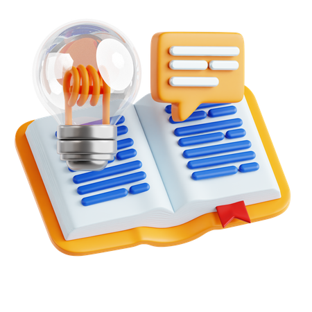 Knowledge Base Book  3D Icon