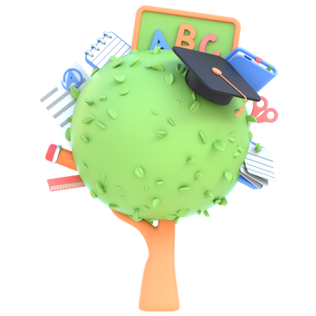 Knowledge Tree  3D Icon