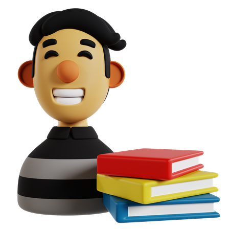 Knowledgeable Avatar Teacher  3D Icon