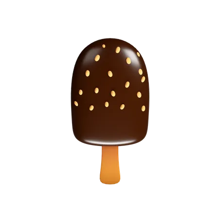 Knusper-Eis am Stiel  3D Icon