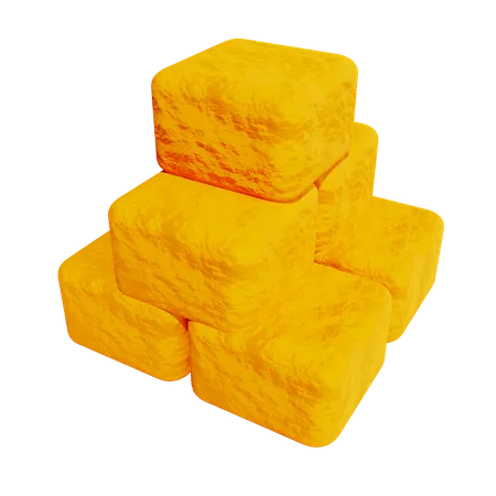 Knuspriger Tofu  3D Icon