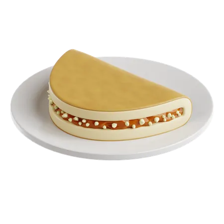 Knusprige Pfannkuchen (Apam Balik)  3D Icon