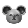 3d koala animal logo