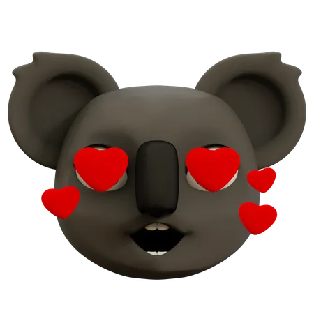 Koala aime les emoji  3D Icon