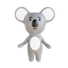 3d koala bear logo