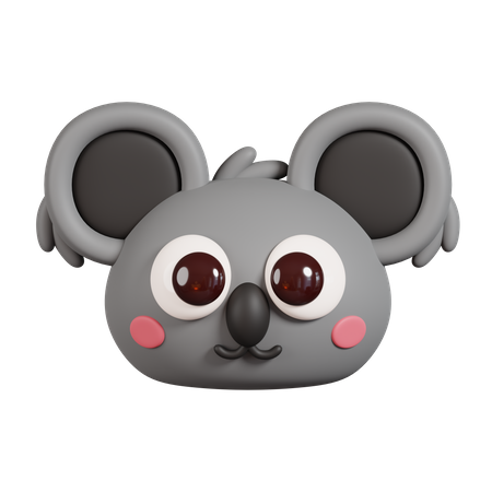 Koala Face  3D Icon