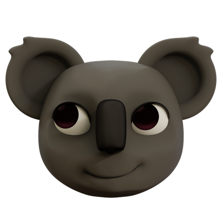 Koala Haughty Emoji  3D Icon