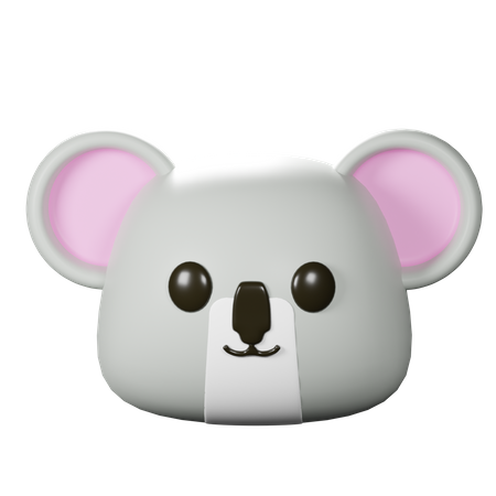 Koala Head  3D Icon