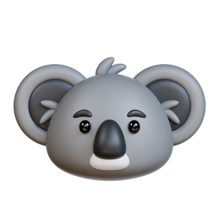 Koala Head  3D Icon