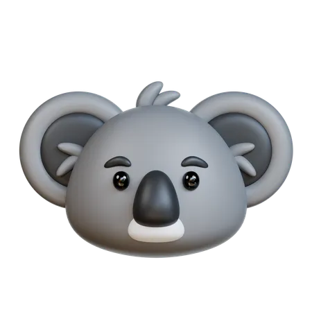 Koala Head  3D Icon