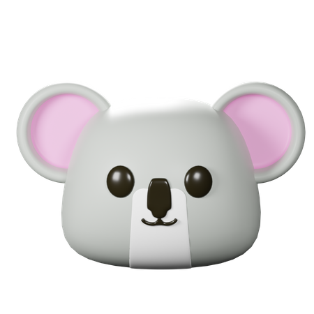 Koala Head  3D Icon
