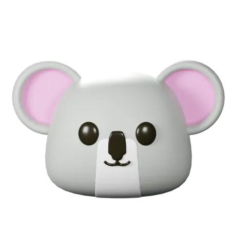 Koala Head  3D Icon