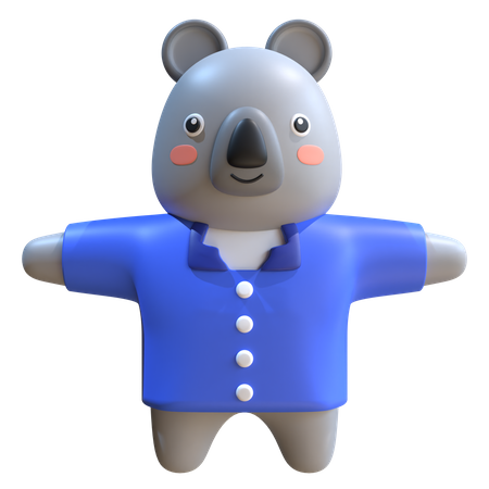Koala Mascot 3D Illustration