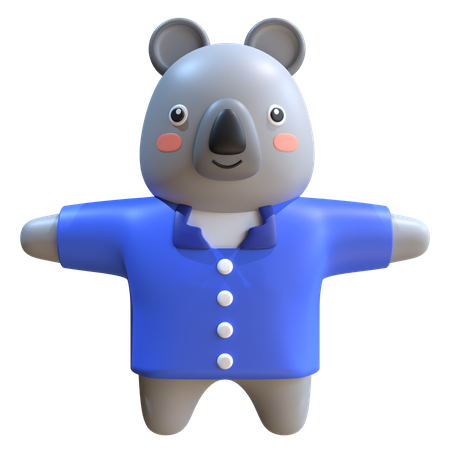 Koala-Maskottchen  3D Illustration