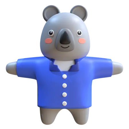 Koala-Maskottchen  3D Illustration