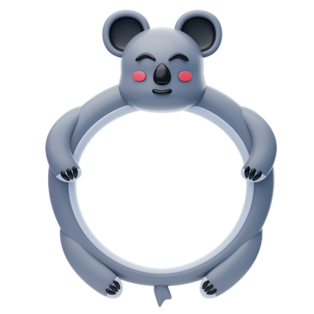 Koala Shape Animal Frame  3D Icon