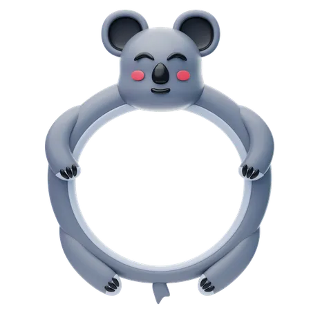 Koala Shape Animal Frame  3D Icon