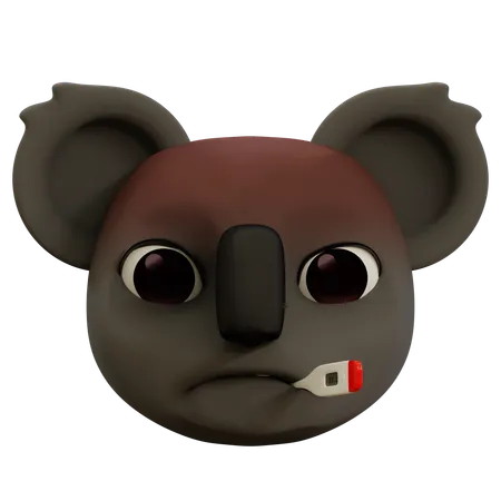 Koala Sick  3D Icon