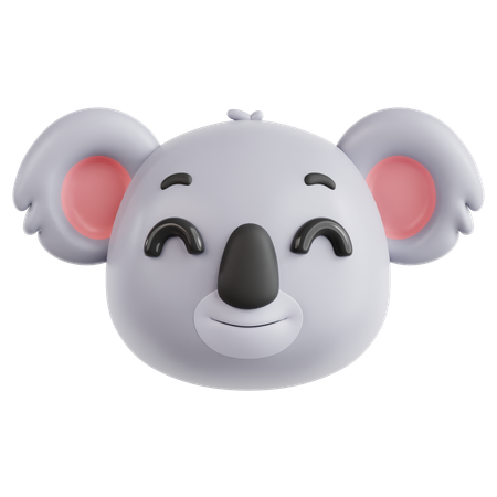 Koala sonriente  3D Icon