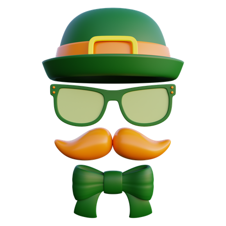 Koboldkopf mit Hut  3D Icon