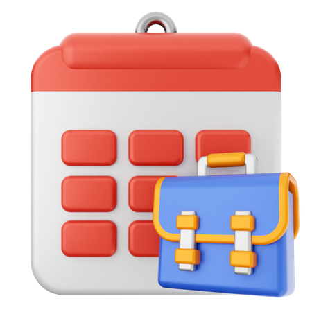 Kofferkalender  3D Icon