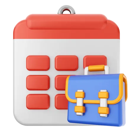 Kofferkalender  3D Icon