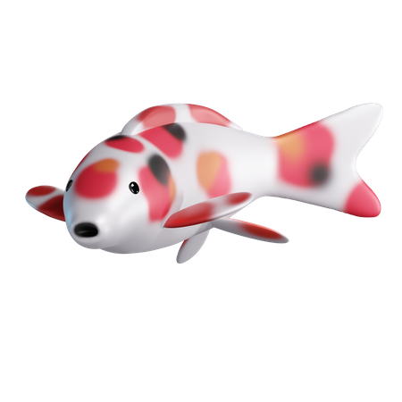 Koi Fish 3D Illustration